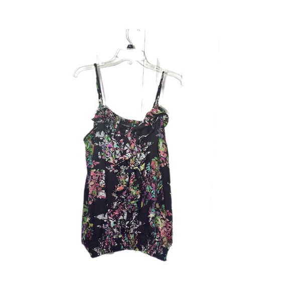 Lane Bryant Black Abstract Camisole with Elastic Hem - Picture 1 of 3